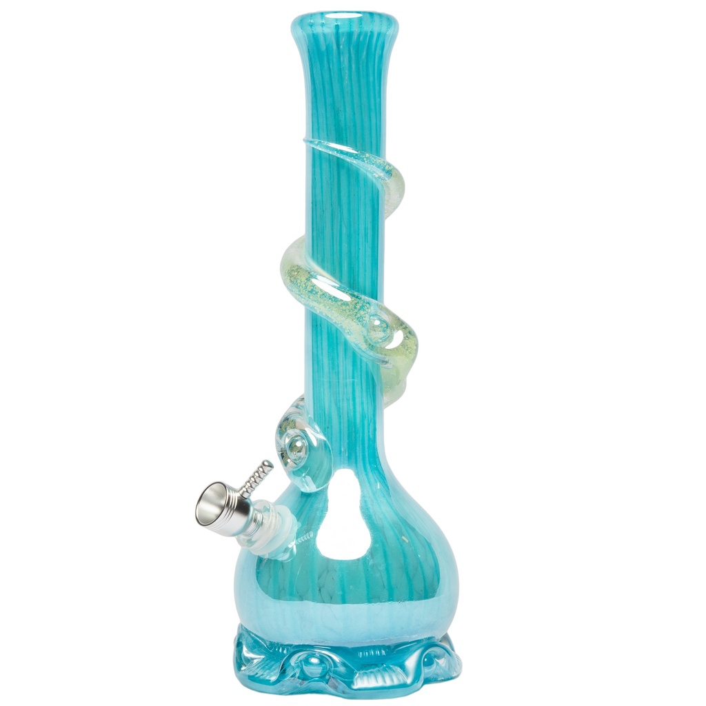 13" Styled Base with Glow in the Dark Snake Spiral Wrap