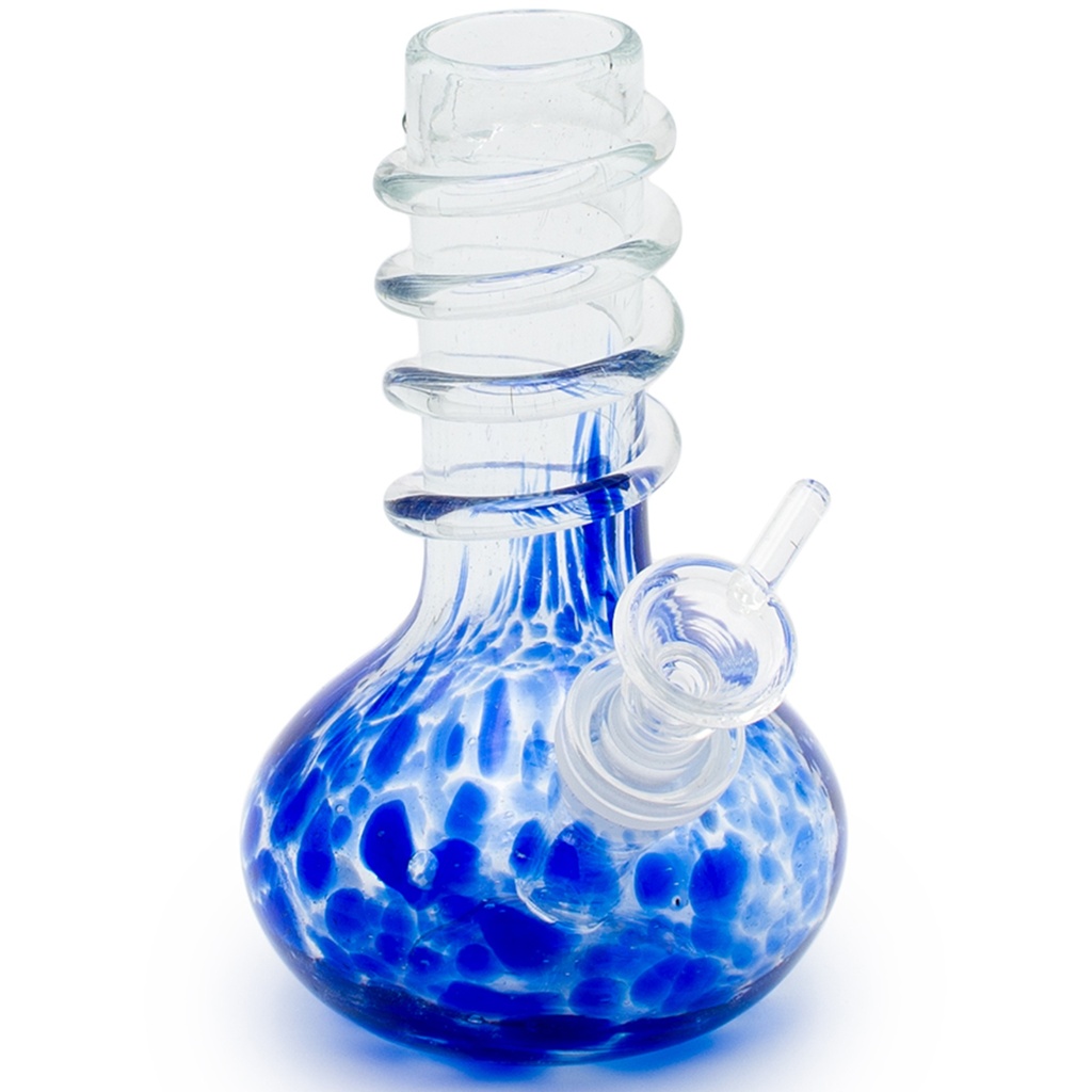 6" Round Flask Base w/ Spiral Wrap