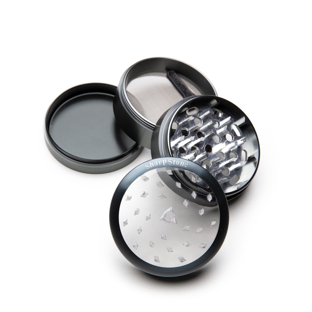 2.5" 4 Layers Aluminum Grinder w/ Clear Top