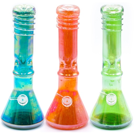 12" Beaker Base w/ Ice Catcher & Glow in the Dark Mouth Piece & Upper Wrap