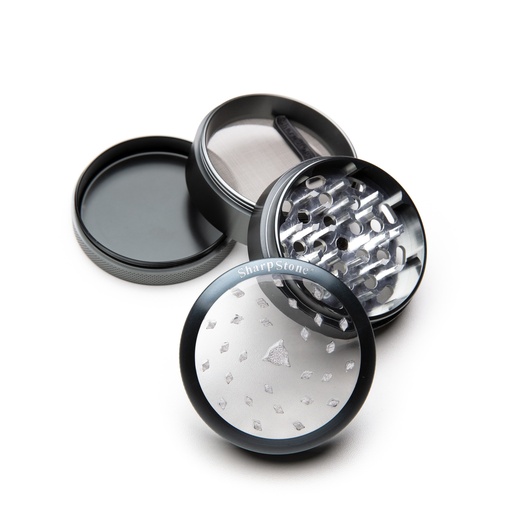 2.5" 4 Layers Aluminum Grinder w/ Clear Top